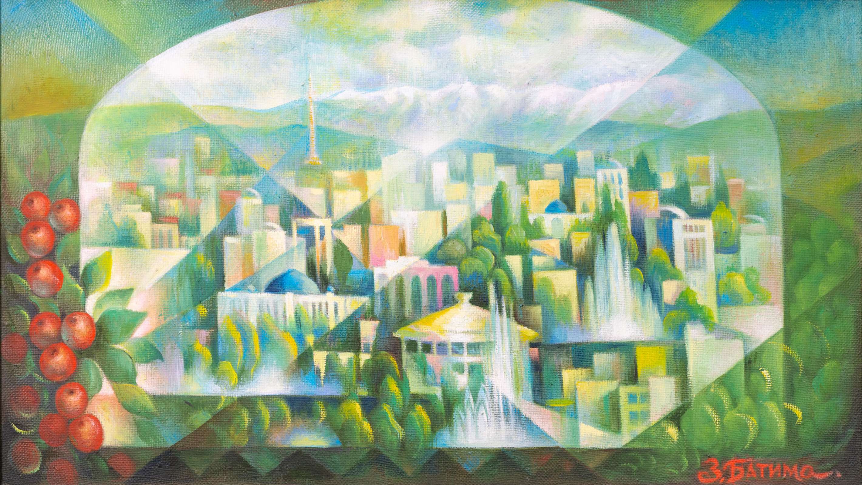 Tapestry Sketch “Almaty”