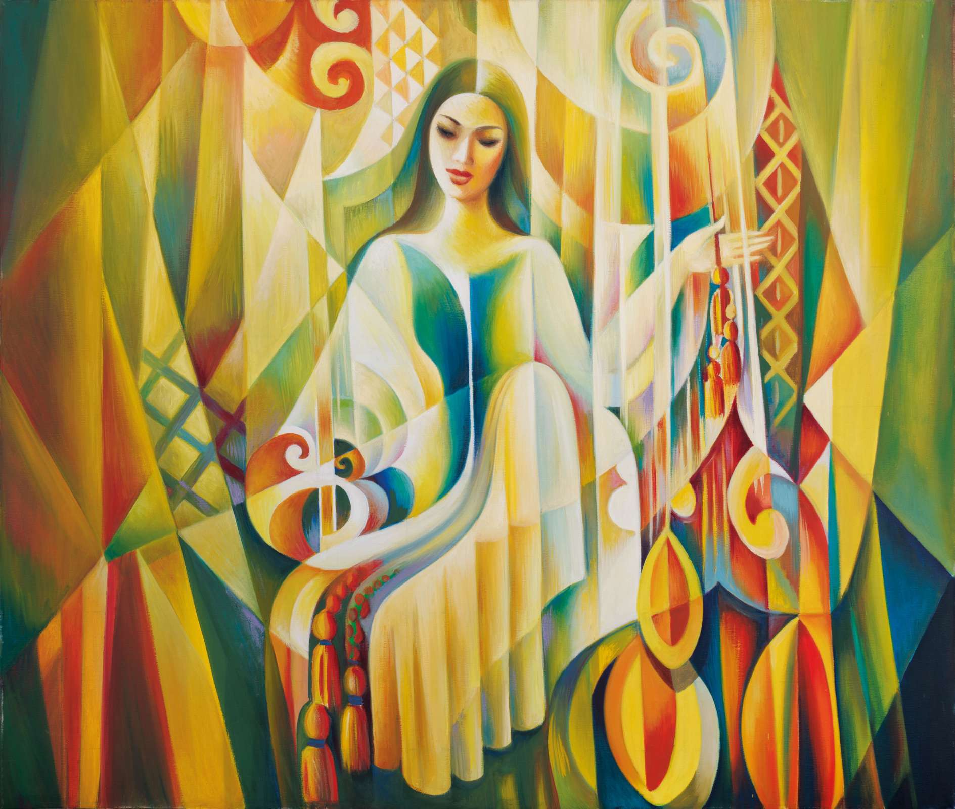 Tapestry sketch “The craftswoman”